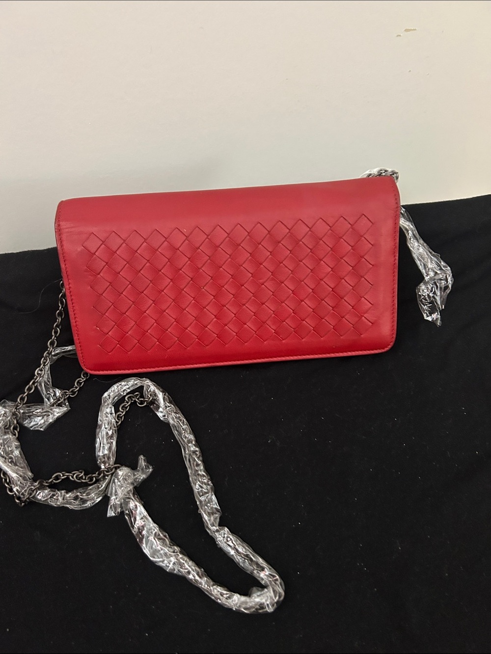 Bottega Veneta Intrecciato Leather Wallet on Chain